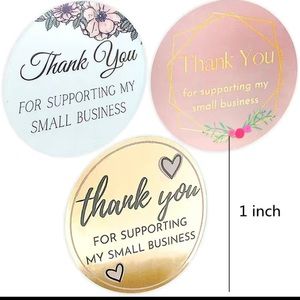 500pcs, Thank You Stickers For Supporting My Small Business